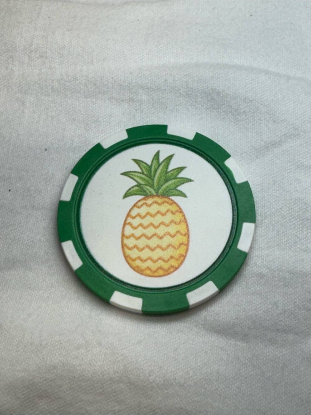 Green Pineapple Golf Ball Marker